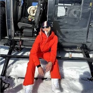 Halfdays Full Set New w tags Orange Hooded Lawrence Jacket & Alessandra Pants